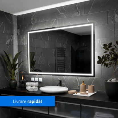 Oglinda Dreptunghiulara Iluminata cu LED - Model Atlanta