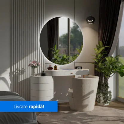 Oglinda Rotunda Iluminata cu LED - Model Bali