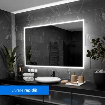 Oglinda Dreptunghiulara Iluminata cu LED - Model Boston